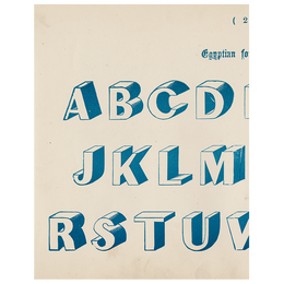 Egyptian for Carving (Modern Alphabets) (p 233)