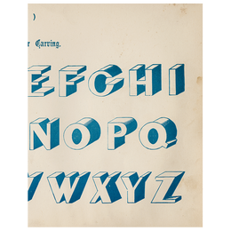 Egyptian for Carving (Modern Alphabets) (p 234)