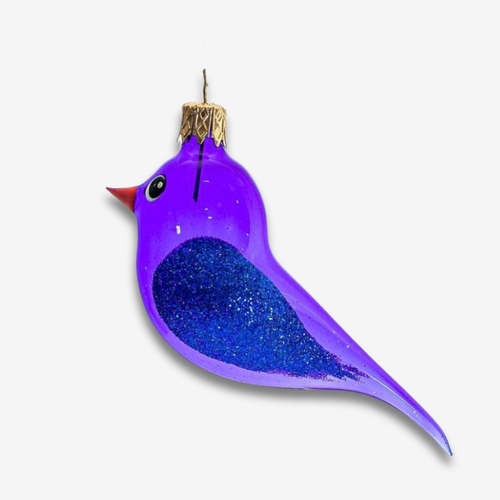 Purple & Blue Bird Ornament