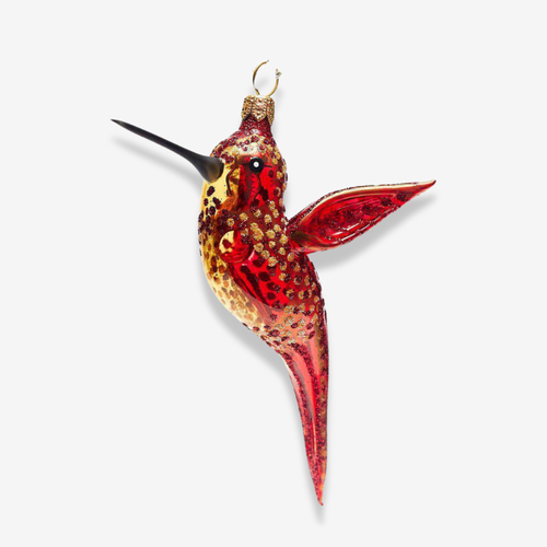 Red & Gold Hummingbird Ornament