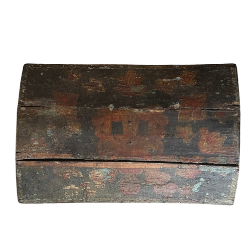 18th-century French Painted Trunk