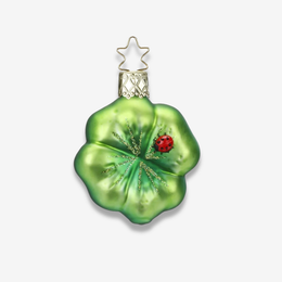 Clover with Ladybug Ornament