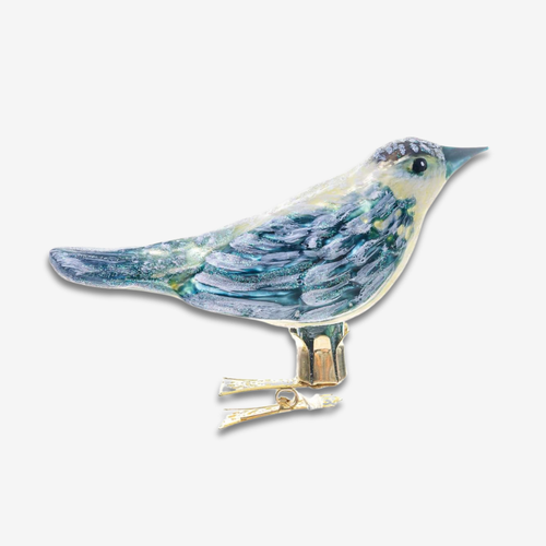 Clip-on Blue Bird Ornament