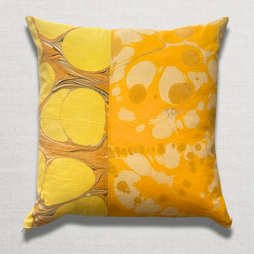 Hand Marbled One-of-a-Kind Pillow (SW727)