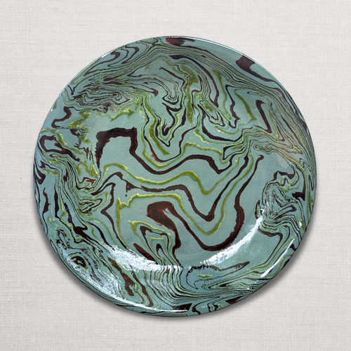 Marbled Dinner Plate Fontainebleau (FB #710)