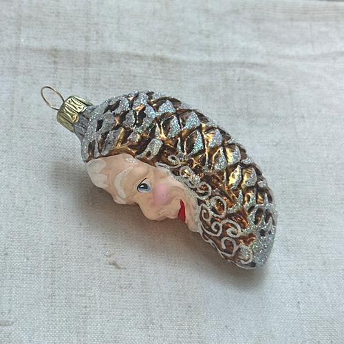 Pinecone with Face Ornament