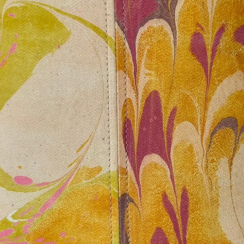 Hand Marbled One-of-a-Kind Pillow (SW10)