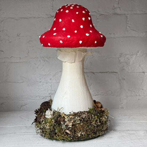 Handmade Wooden Mushroom Creation (#10) by Crystal Sloan