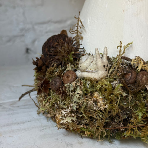 Handmade Wooden Mushroom Creation (#10) by Crystal Sloan