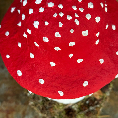 Handmade Wooden Mushroom Creation (#10) by Crystal Sloan