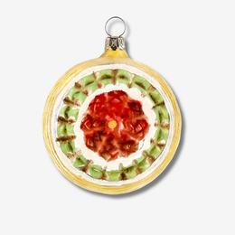 Double Red Reflector Ornament