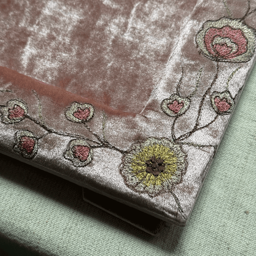 Sona Silk Velvet Tabletop Frame in Old Rose (#11)