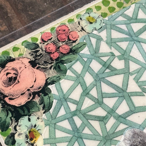 One of a Kind Collaged Cheetah Mat (#612)