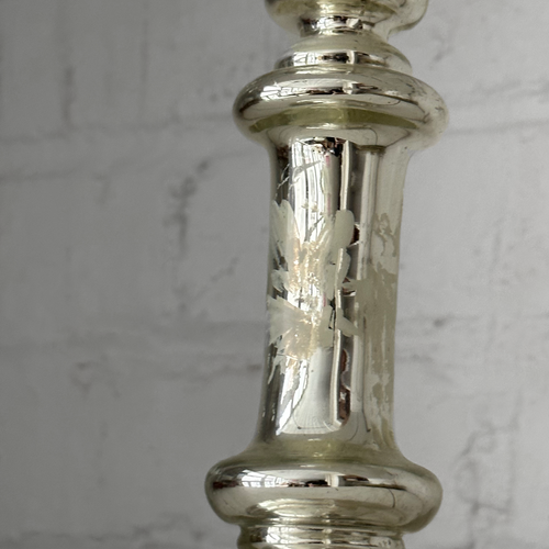 19th-century Mercury Glass Candle Holder (M-11)