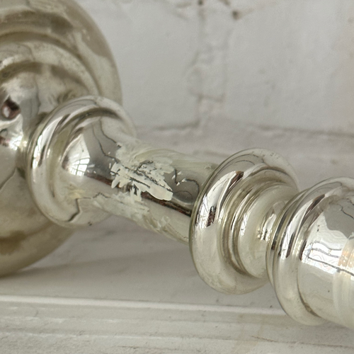 19th-century Mercury Glass Candle Holder (M-11)