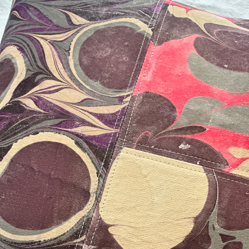 Hand Marbled One-of-a-Kind Pillow (SW728)