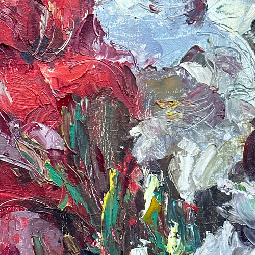 Dutch Floral Amaryllis Still Life Painting