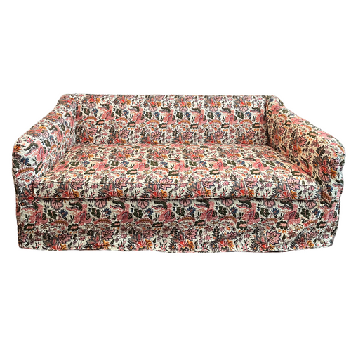 Custom John Derian x Jeanette Farrier "Une Perse" Cove Sofa Slipcover