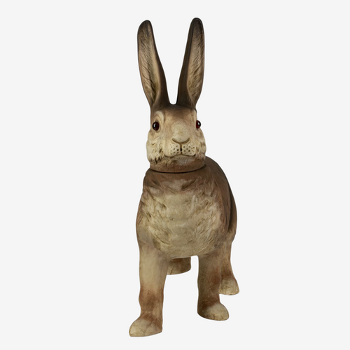 Large Walking Brown Easter Hare Container