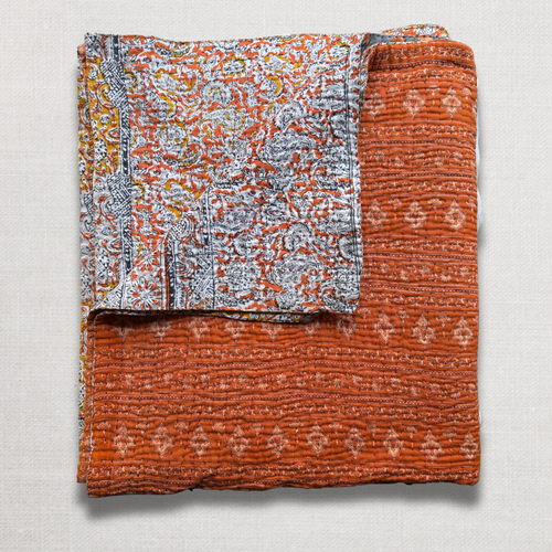 Vintage Sari Double Bedcover (JFDB-01)
