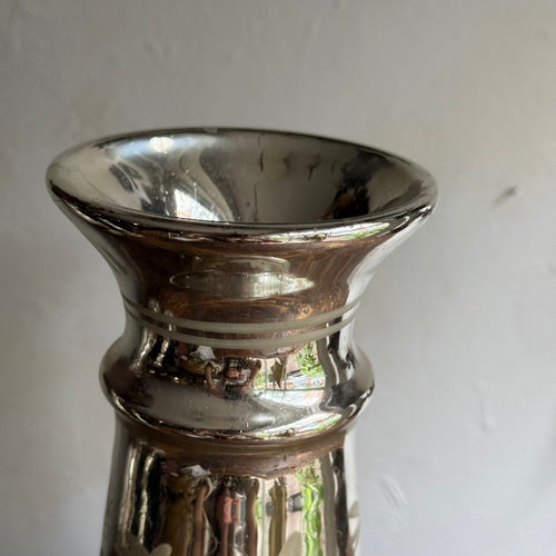 19th-century Mercury Glass Candle Holder (#10-12)