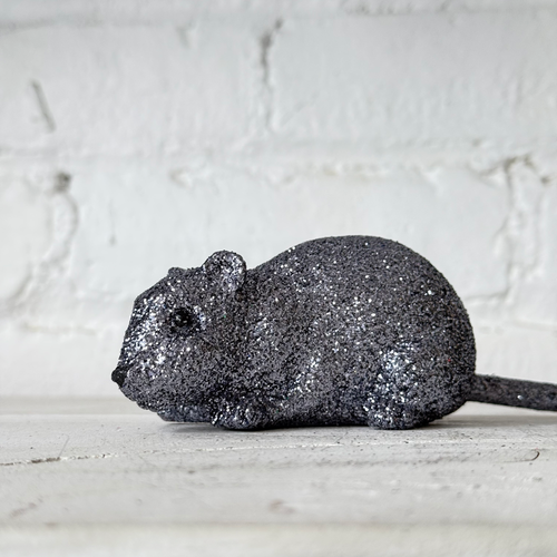 Medium Gunmetal Glitter Mouse