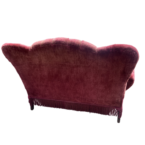 Late 19th-century Tufted Velvet Sofa
