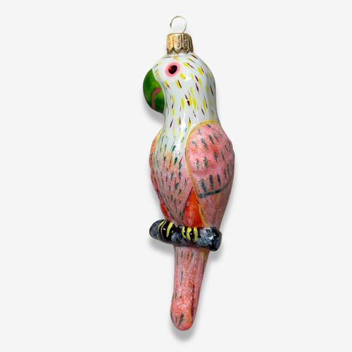 Pink Parrot Ornament