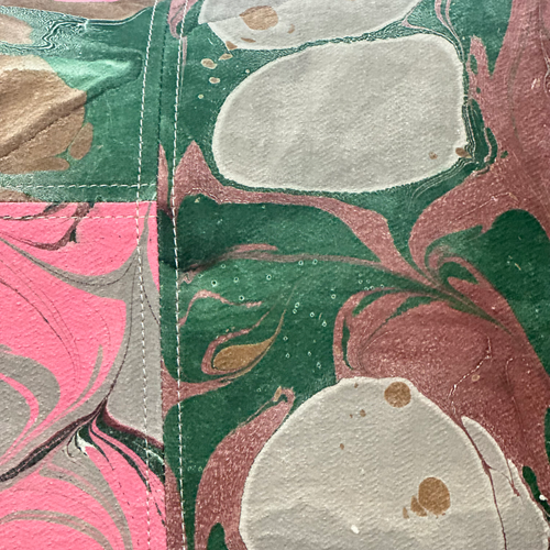 Hand Marbled One-of-a-Kind Pillow (SW729)