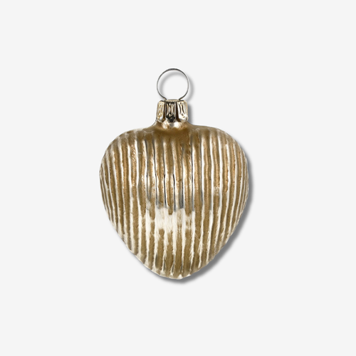 Heart with Grooves Ornament