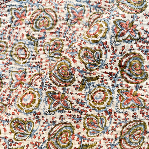 Vintage Sari Double Bedcover (JFDB-02)