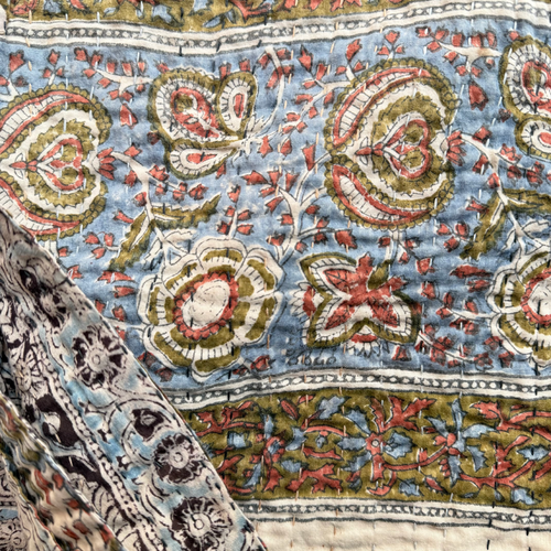 Vintage Sari Double Bedcover (JFDB-02)
