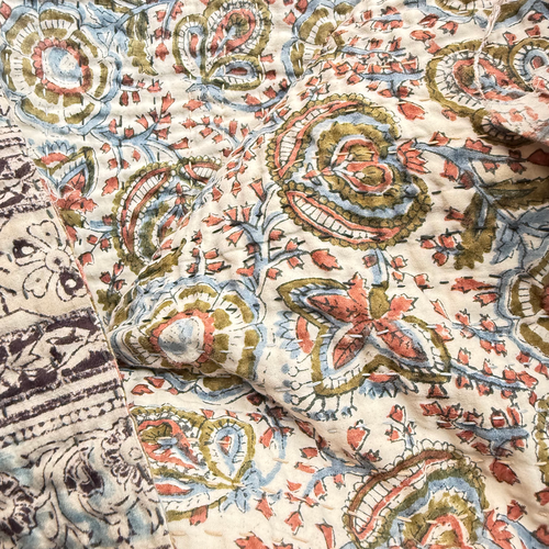 Vintage Sari Double Bedcover (JFDB-02)