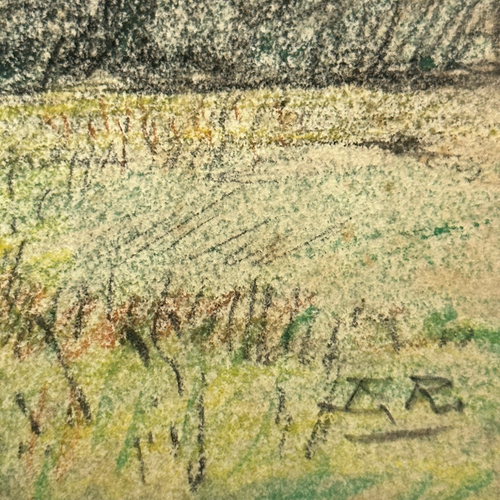 Evert Rabbers Early 20th-century Landscape Drawing (ER2412)