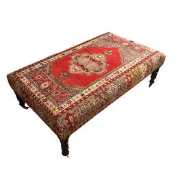 Custom Vintage Turkish Rug Ottoman