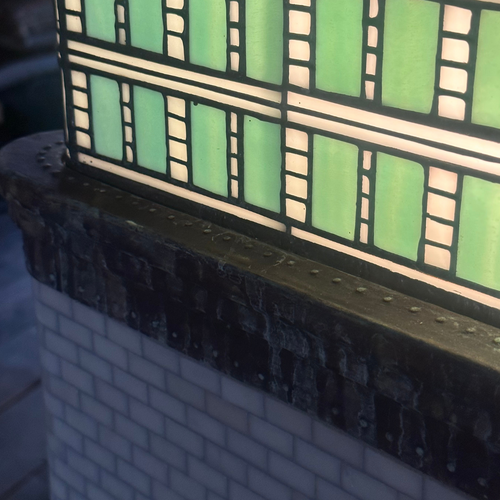 Glass Flatiron Building Light Sculpture by Adam Kurtzman