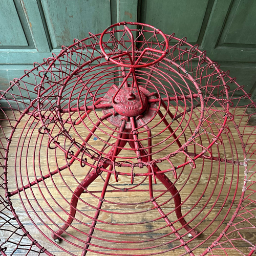 19th-century American Florist’s Wirework Spinning Plant Stand