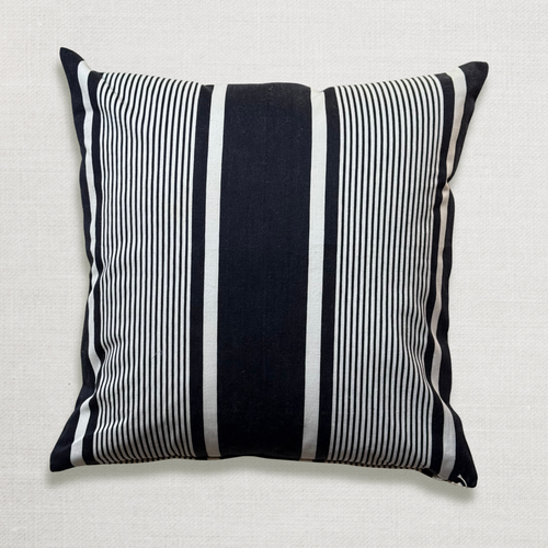 Custom 19th-century French Ticking Pillow (#3-09)