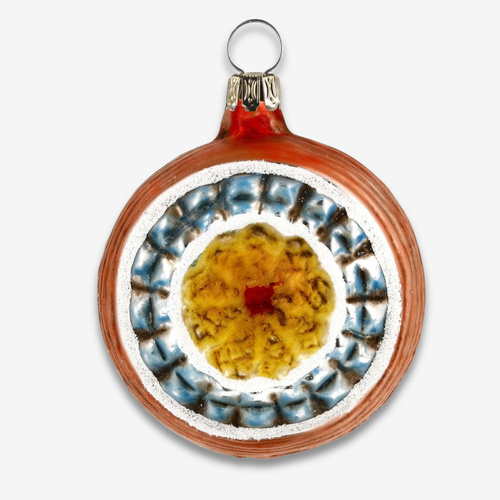 Double Yellow Reflector Ornament