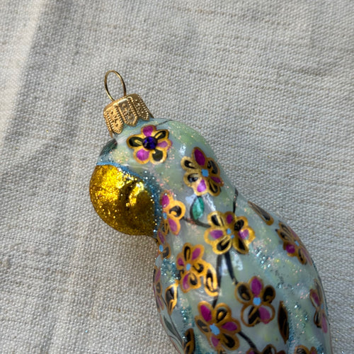 Flowery Parrot Ornament