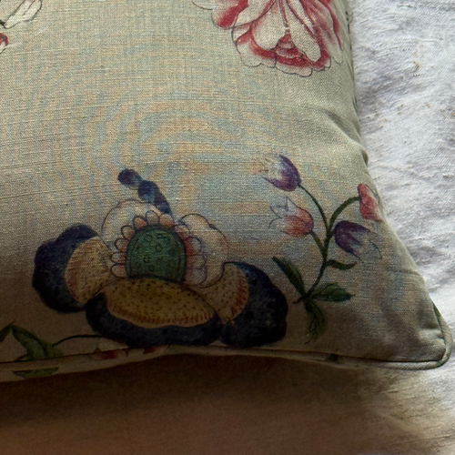 Custom John Derian for Pierre Frey "Le Paravent Chinois" Pillow in "Chantilly Cream" (#17)