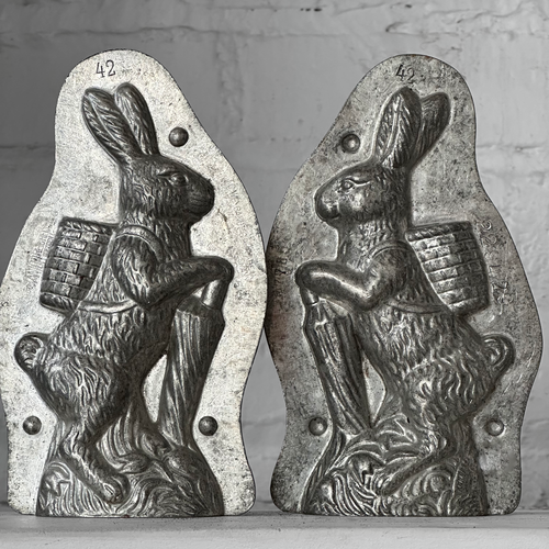 Antique Chocolate Rabbit Tin Mold (#15)