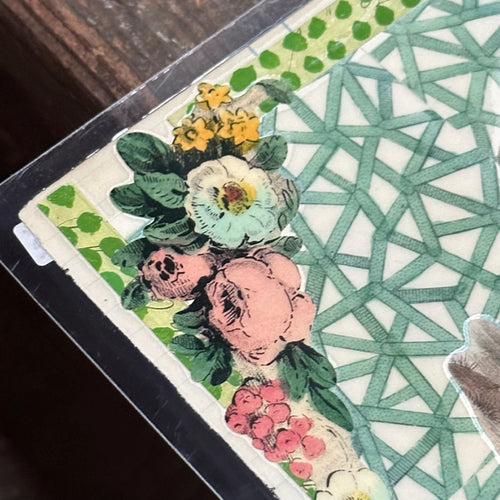 One of a Kind Collaged Camel Table Mat (#617)