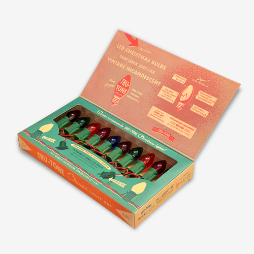 Tru-Tone C7 Multicolor 10-Light Strand Set in Jeweltone
