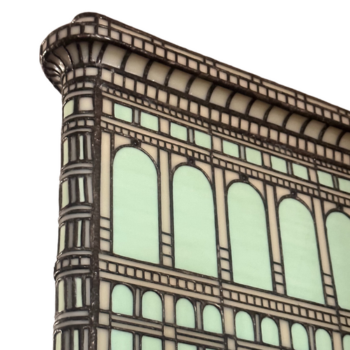 Glass Flatiron Building Light Sculpture by Adam Kurtzman