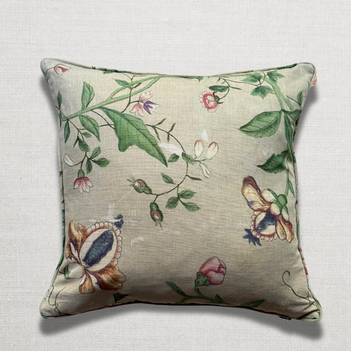Custom John Derian for Pierre Frey "Le Paravent Chinois" Pillow in "Chantilly Cream" (#17)