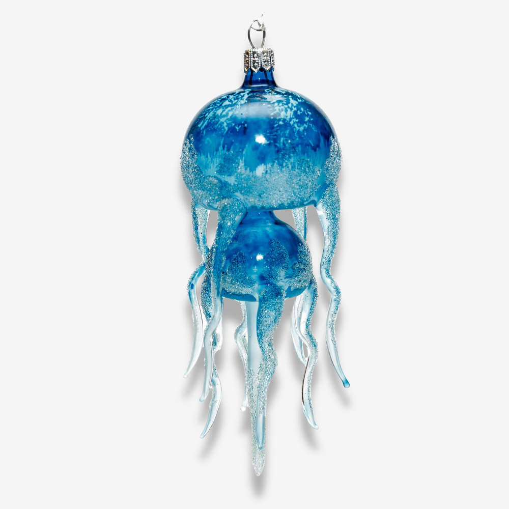 Royal Blue Jelly Fish Ornament