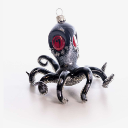 Black Octopus Ornament