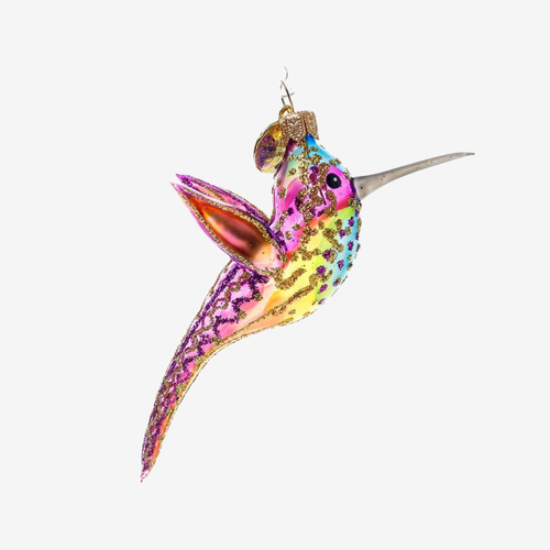 Purple Hummingbird Ornament