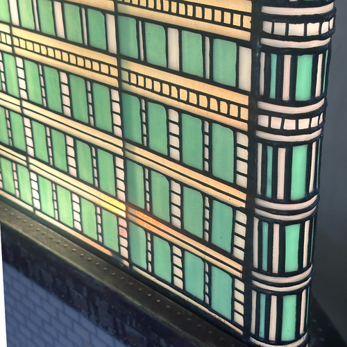 Glass Flatiron Building Light Sculpture by Adam Kurtzman